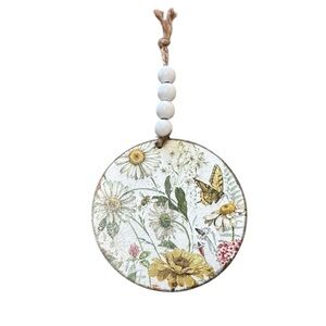 Floral Hanging metal Ornament Choose 1